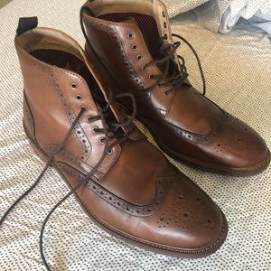 Aston Grey Leather Shoes